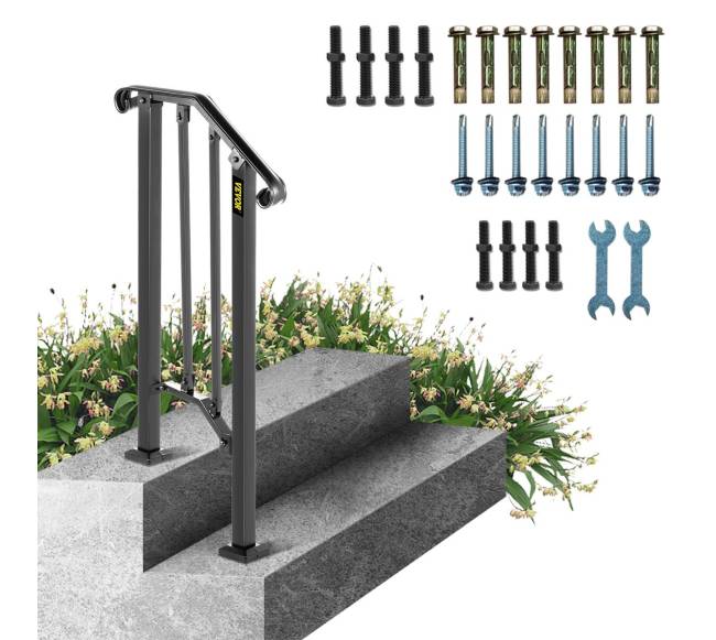 turėklas vienam ar dviem žingsniams juodas8