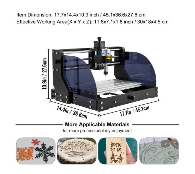 CNC graviravimo staklės 3018 Pro lazeris6