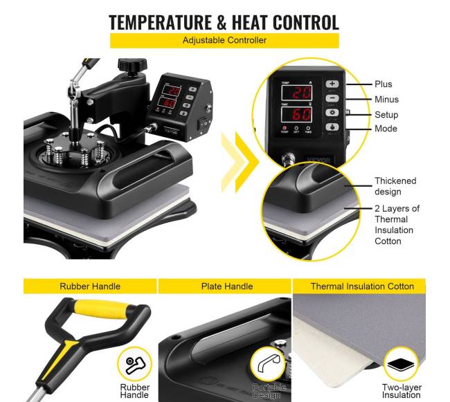 Šilumos presas 29 x 38 cm 6 in 12