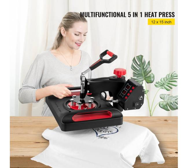 Šilumos presas su 360 sukimu, 5 viename1