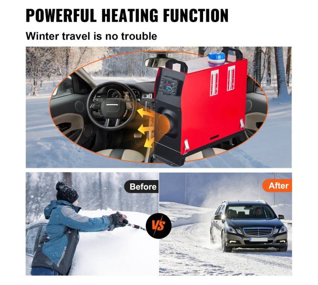 5 kW dyzelinis oro šildytuvas su valdymu2