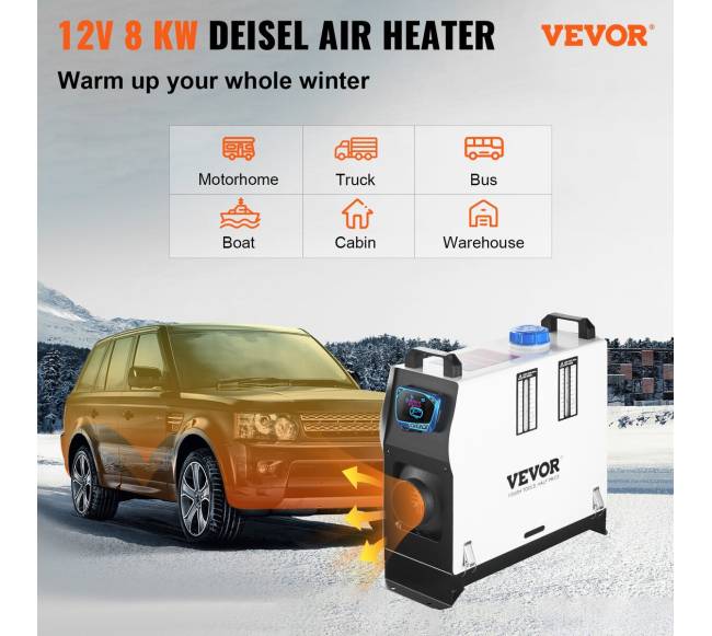 8kW dyzelinis šildytuvas automobiliams ir laivams1