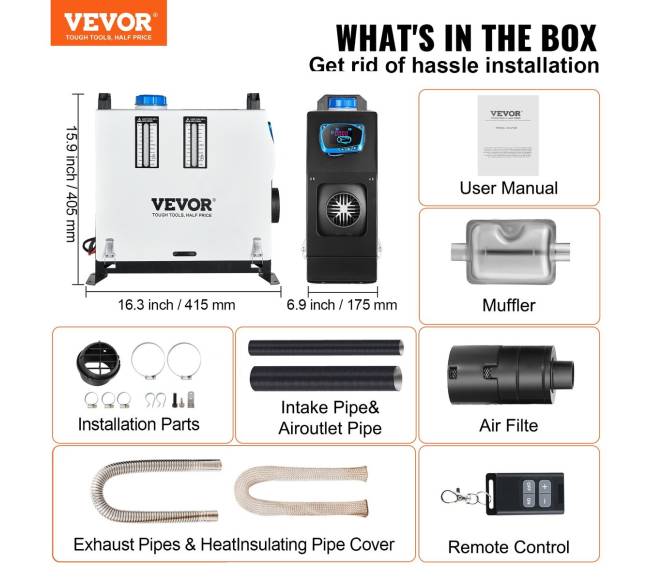 8kW dyzelinis šildytuvas automobiliams ir laivams6