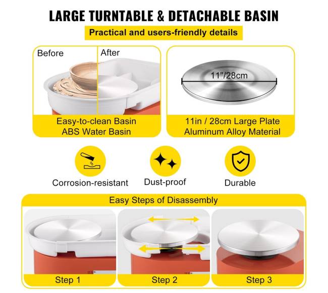 Keramikos žiedimo staklės 11 colių, reguliuojamas greitis2