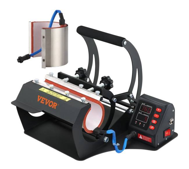 Puodelių šilumos presas su dviem plokštelėmis0