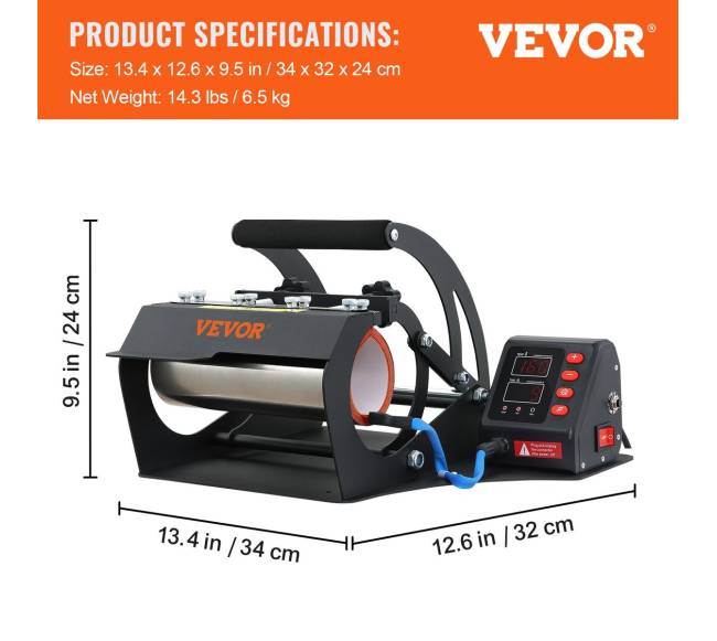 Puodelių šilumos presas su dviem plokštelėmis6