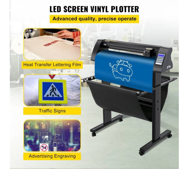 Vinilo pjaustyklė su LED ekranu ir stovu1