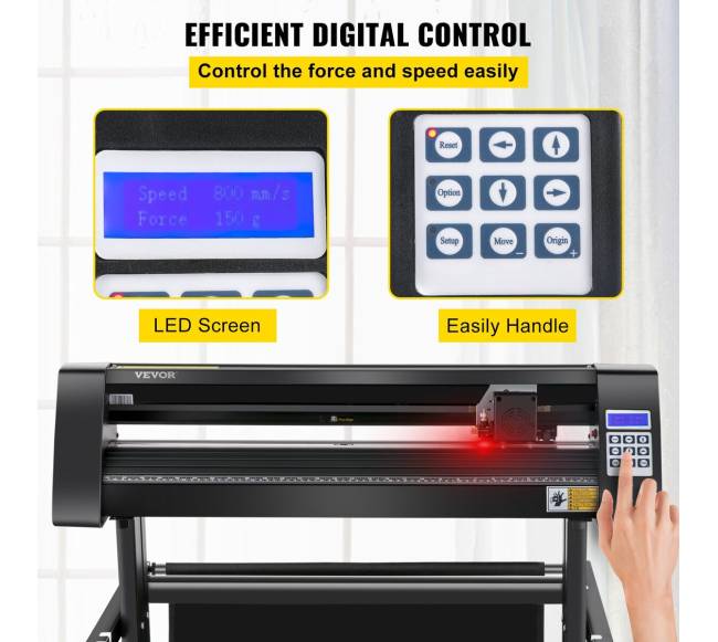 Vinilo pjaustyklė su LED ekranu ir stovu2