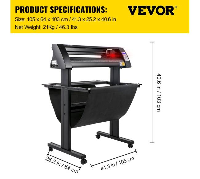 Vinilo pjaustyklė su LED ekranu ir stovu6