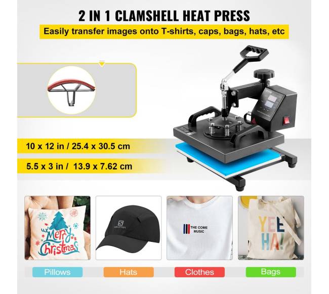 Termopresas 25x30cm marškinėliams ir kepurėms1
