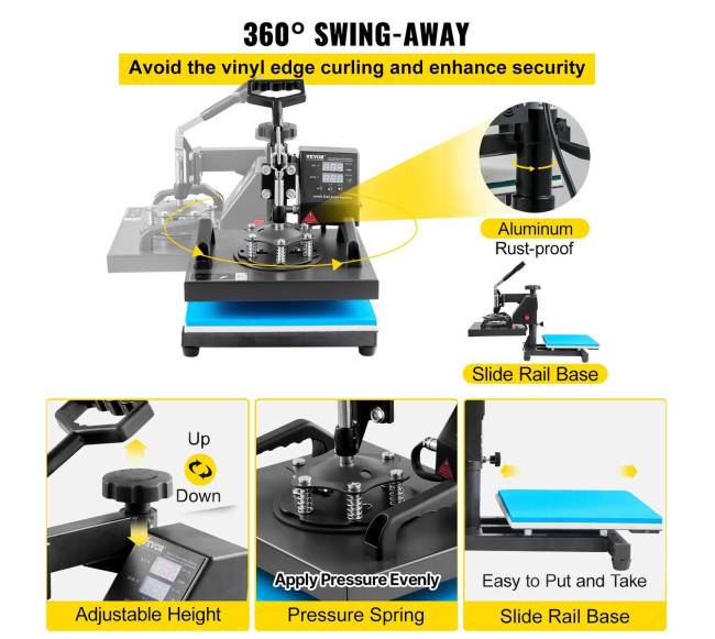 Termopresas 25x30cm marškinėliams ir kepurėms4