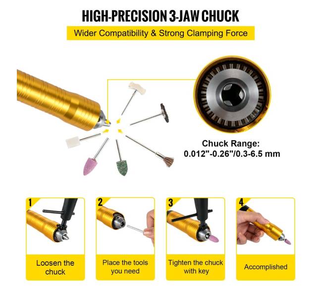 Lankstaus veleno grąžtas su greičio pedalu 780W3