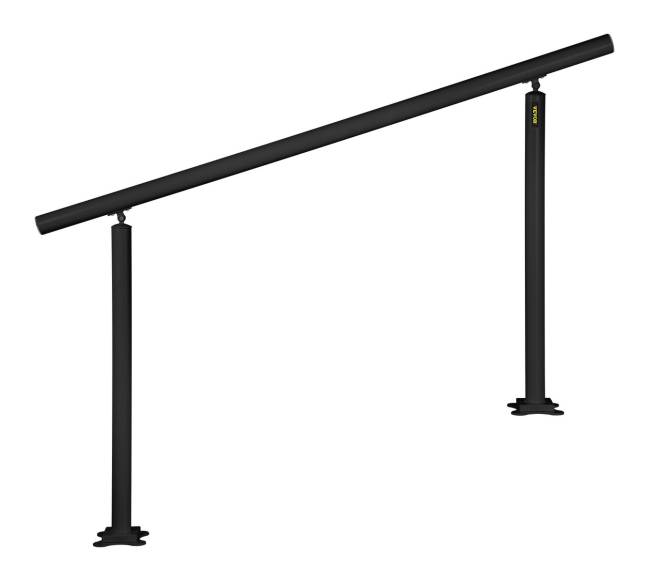 Laiptų turėklų komplektas 5 FT, juodas aliuminis9