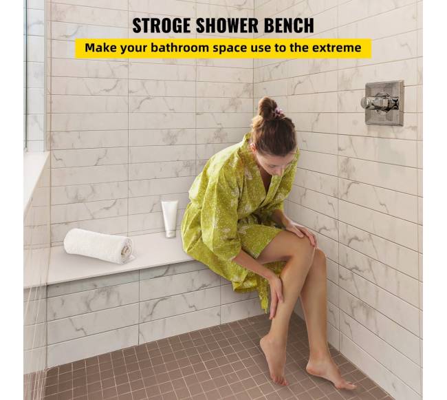 Dušo kampinė sėdynė plytelėms, 120 x 40 x 50 cm1