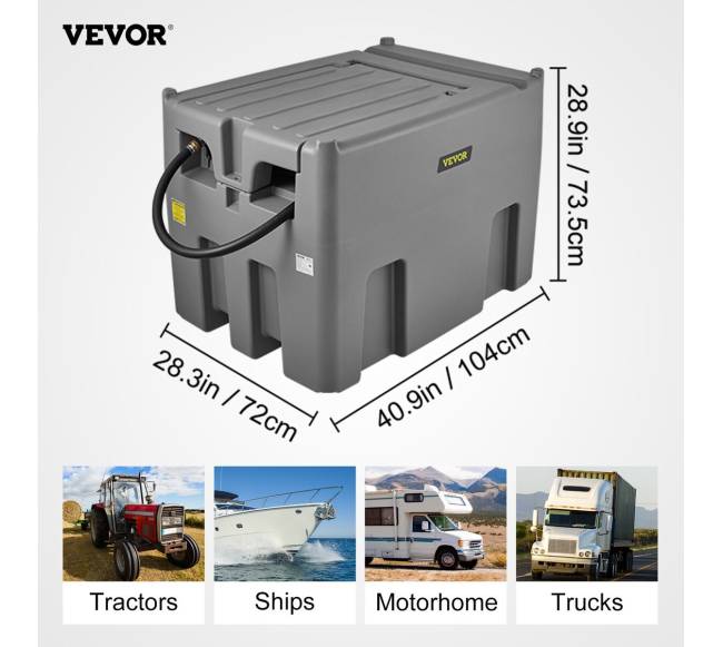 Nešiojamas dyzelino bakas, talpa 438 litrų6