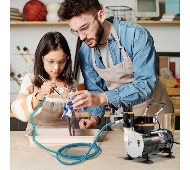 Aerografų rinkinys su kompresoriumi menui ir dekoravimui7