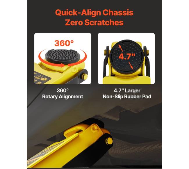 Žemas profilis 2.5 t grindų domkratas5