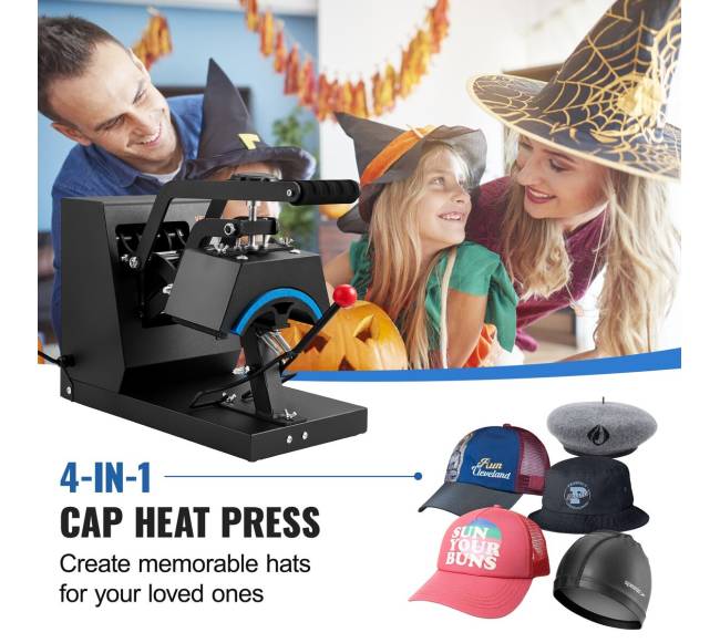 Kepurės šilumos presas, 4-in-1 kepurės presavimo mašina1