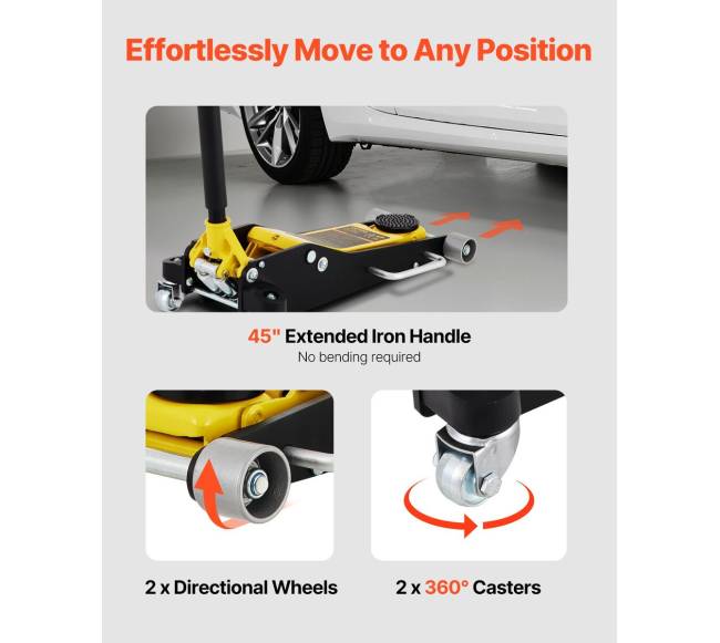 3 tonų žemas aliuminio ir plieno automobilių domkratas7