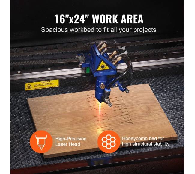 60W CO2 lazerinis graviravimo įrenginys 400x600 mm darbinis stalas3