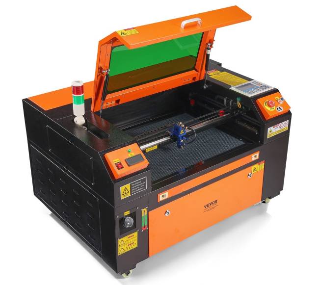 60W CO2 lazerinis graviravimo įrenginys 400x600 mm darbinis stalas10