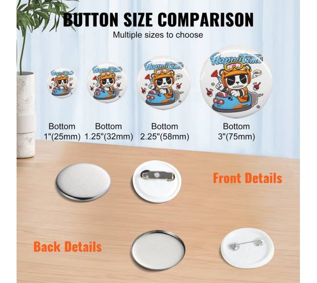 25 mm ženklo dalių komplektas 500 vienetų4