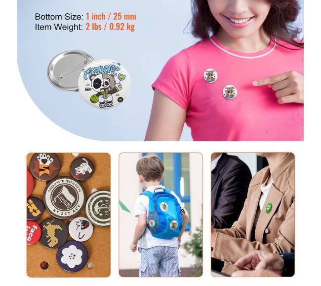 25 mm ženklo dalių komplektas 500 vienetų6