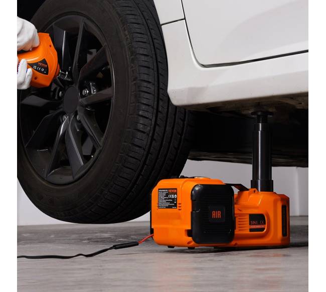 Elektrinė hidraulinė automobilio keltuvas 5 t 12V su veržliarakčiu7