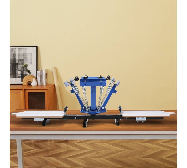 4 spalvų 2 stacijų šilkografijos presas7