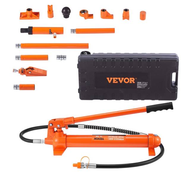 10 tonų hidraulinis domkratas su pompa0