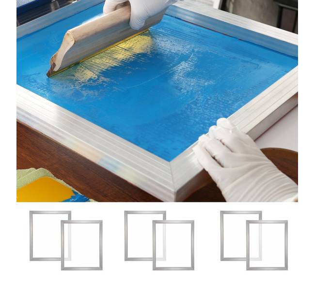 Šilkografijos rinkinys su aliuminio rėmais7