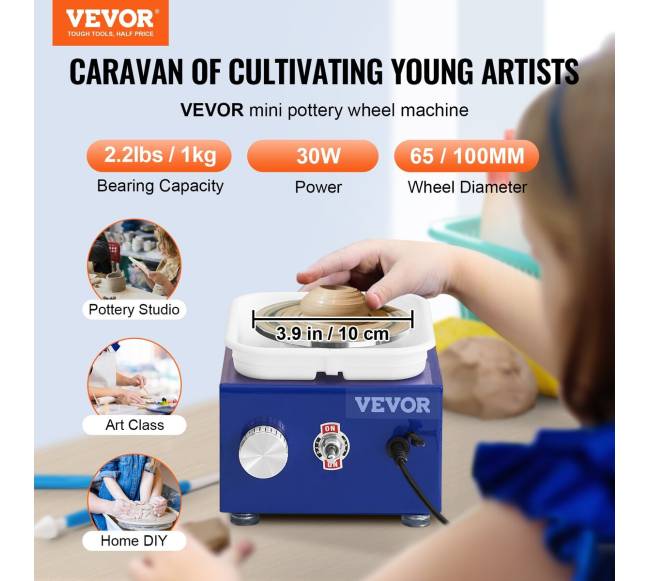 Mini keramikos formavimo staklės su 2 staliais1