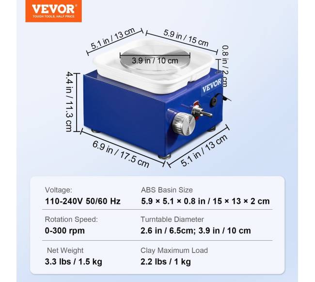Mini keramikos formavimo staklės su 2 staliais6