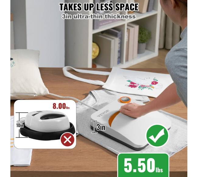 9 x 9 cm karščio spaudimo presas5