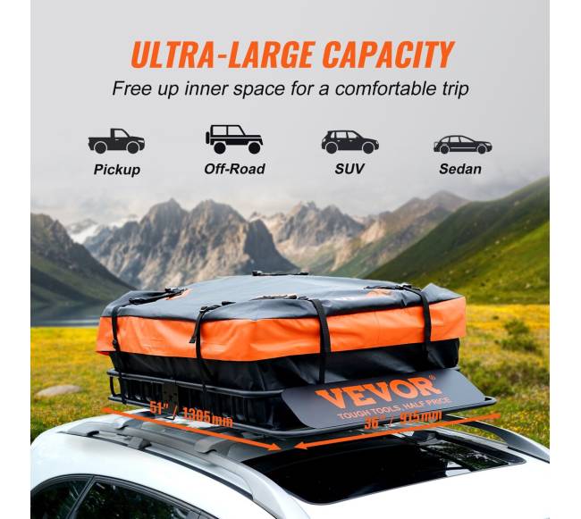 Stogo bagažinė, 130.5 x 91.5 x 12.7 cm, 90 kg3