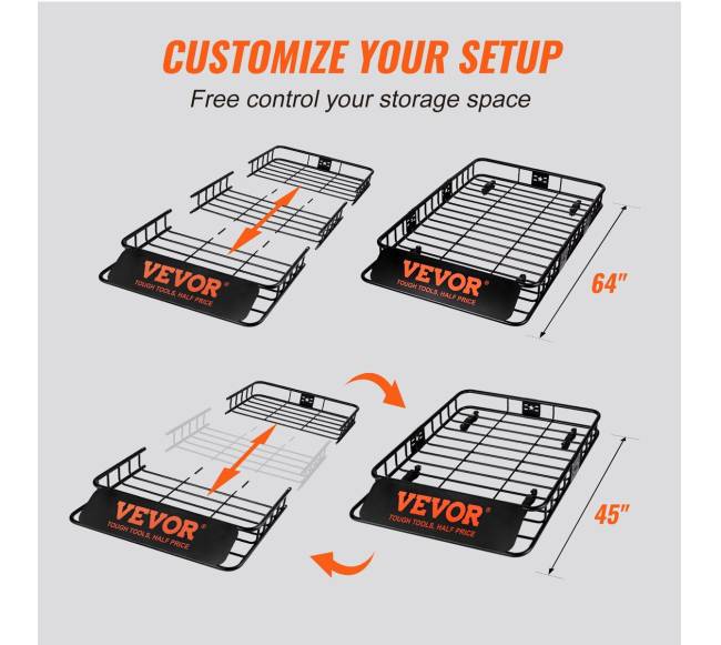 Stogo bagažo krepšys universalus, 163 x 99 x 15 cm3
