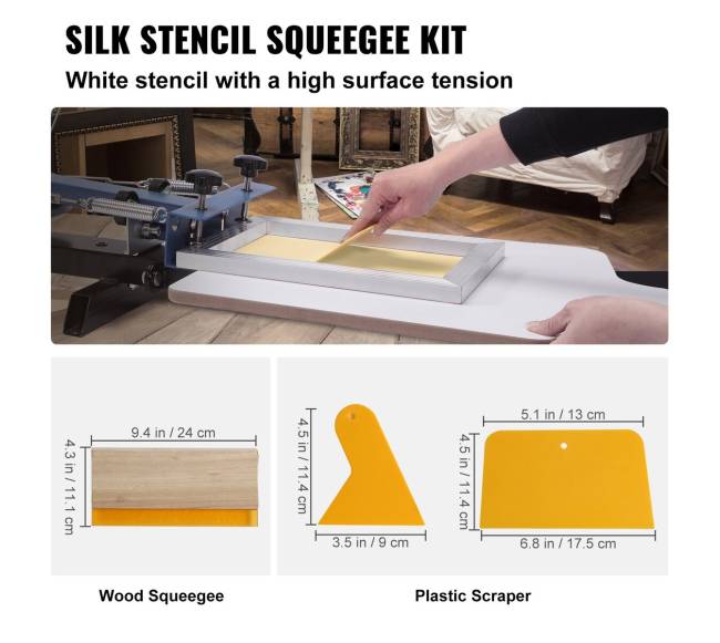 Šilkografijos rinkinys: 3 aliuminio rėmai3