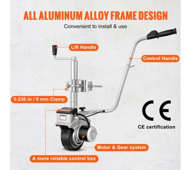 Elektrinis priekabos vežimėlis, 5000 kg traukimo galia6