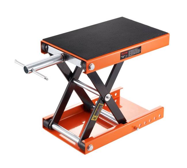 Motociklų žirklinis keltuvas 500 kg plataus stovo0