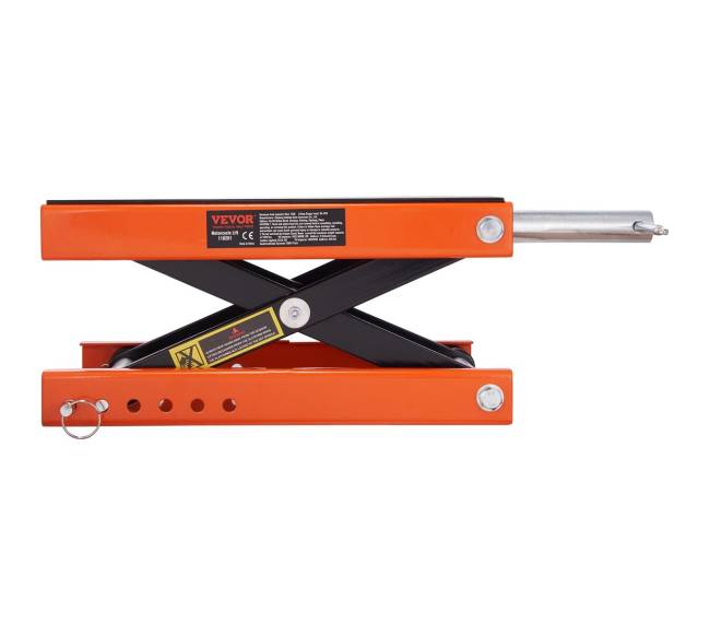 Motociklų žirklinis keltuvas 500 kg plataus stovo9