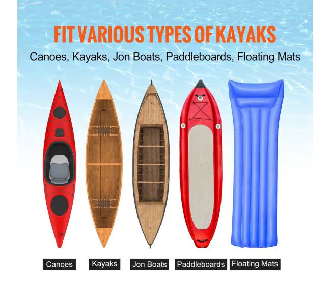 Sulankstomas kajako vežimėlis su 12 cm ratais5