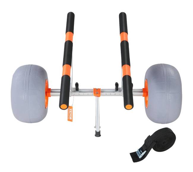 Sulankstomas kajako vežimėlis su 12 cm ratais8