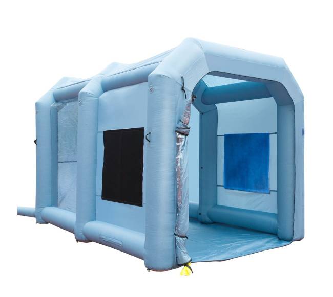 Pripučiamas dažymo paviljonas automobiliams 4x3x2.75 m9