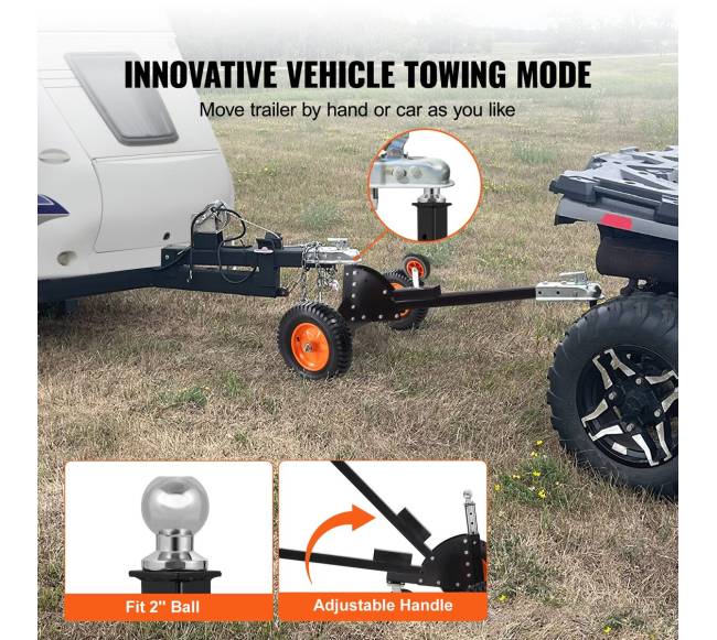 Reguliuojamas priekabos vežimėlis, 680 kg keliamoji galia2