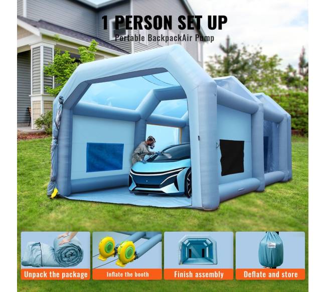 Pripučiama dažymo kabina su 2 ventiliatoriais4