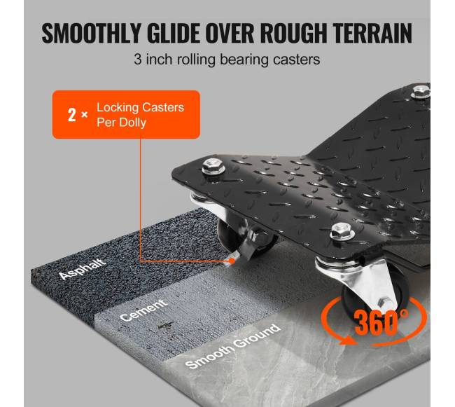 Automobilių ratų vežimėlis 2 vnt 1,4 t3