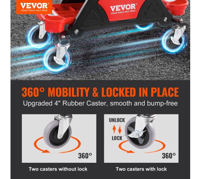 Mechaniko kėdutė su ratukais ir įrankių stalčiais1