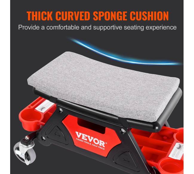 Mechaniko kėdutė su ratukais ir įrankių stalčiais2