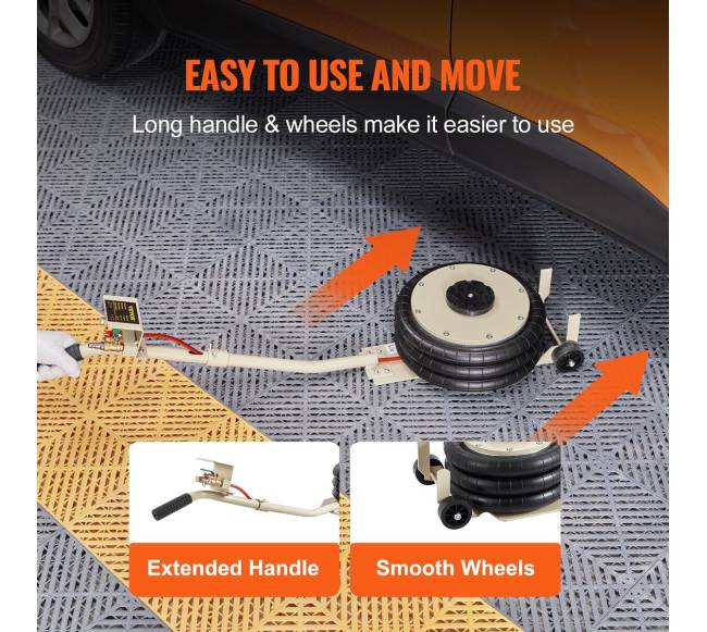 Trijų maišų oro domkratas 3 t4