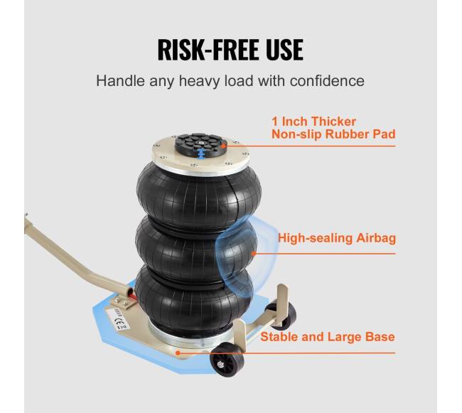 Trijų maišų oro domkratas 3 t5